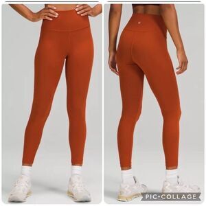 Lululemon Wunder Train High Rise Tight 25” Aztec Brick size 18